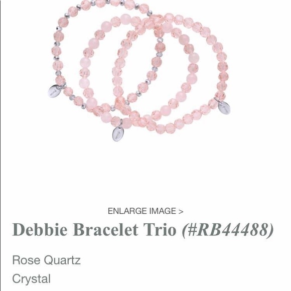 Tocara Debbie Bracelet Trio- Pink - Picture 1 of 3